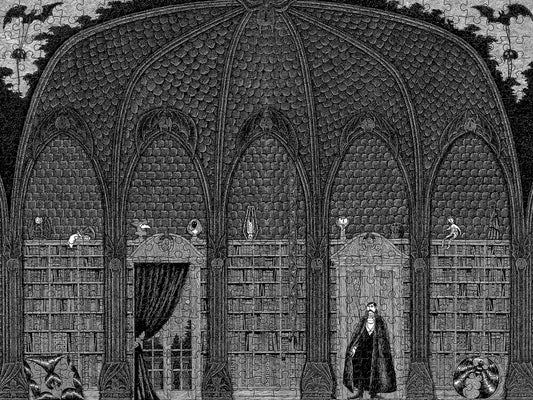 Pomegranate, Edward Gorey: Dracula in Dr. Seward's Library 500-piece Jigsaw Puzzle
