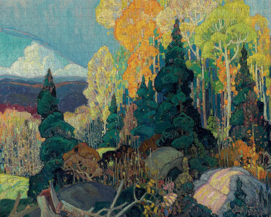 Pomegranate, Franklin Carmichael: Autumn Hillside 1000-piece Jigsaw Puzzle