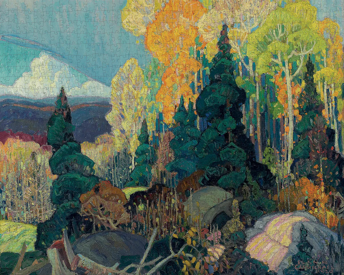 Pomegranate, Franklin Carmichael: Autumn Hillside 1000-piece Jigsaw Puzzle