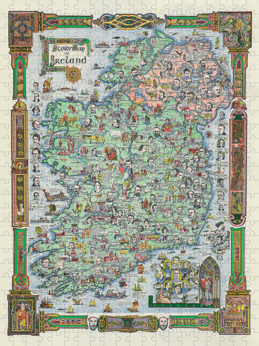Pomegranate, Story Map of Ireland 500-piece Jigsaw Puzzle