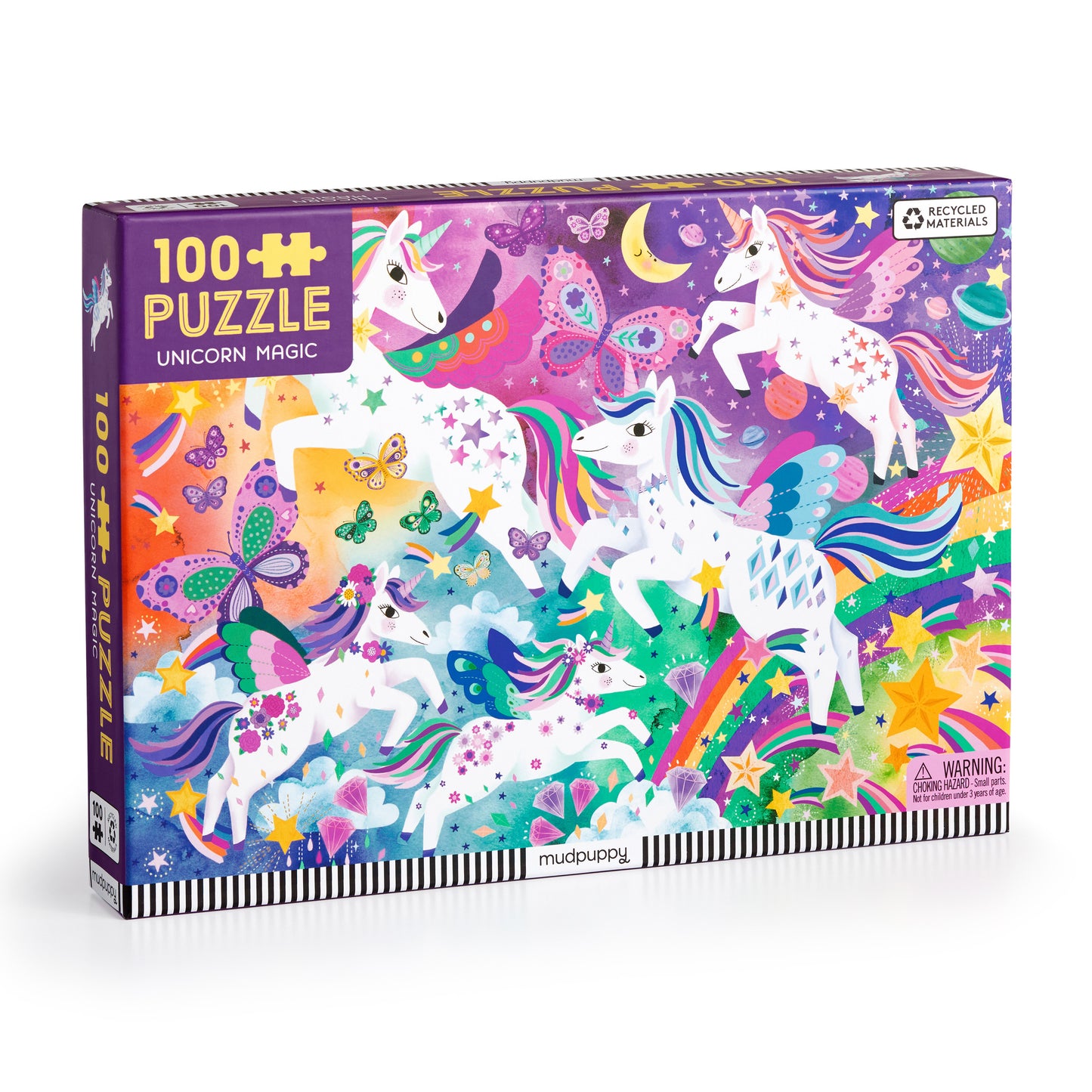 MUDPUPPY Unicorn Magic 100 Piece Puzzle