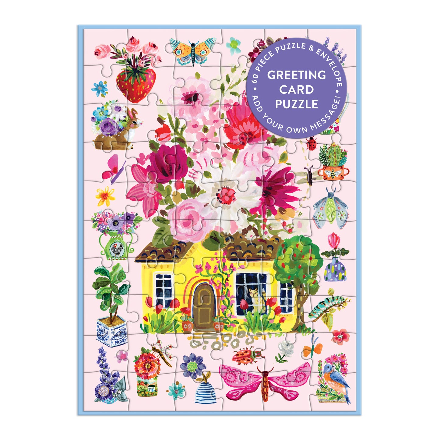 GALISON Buzzy Bouquets Greeting Card Puzzle