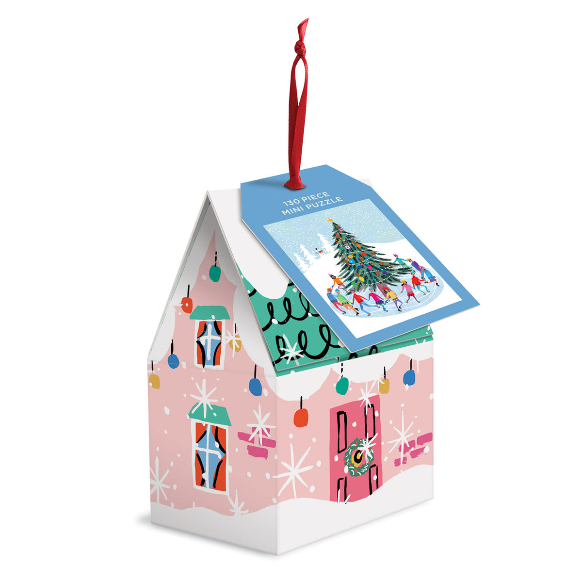 GALISON Tree Skaters 130 Piece Puzzle Ornament