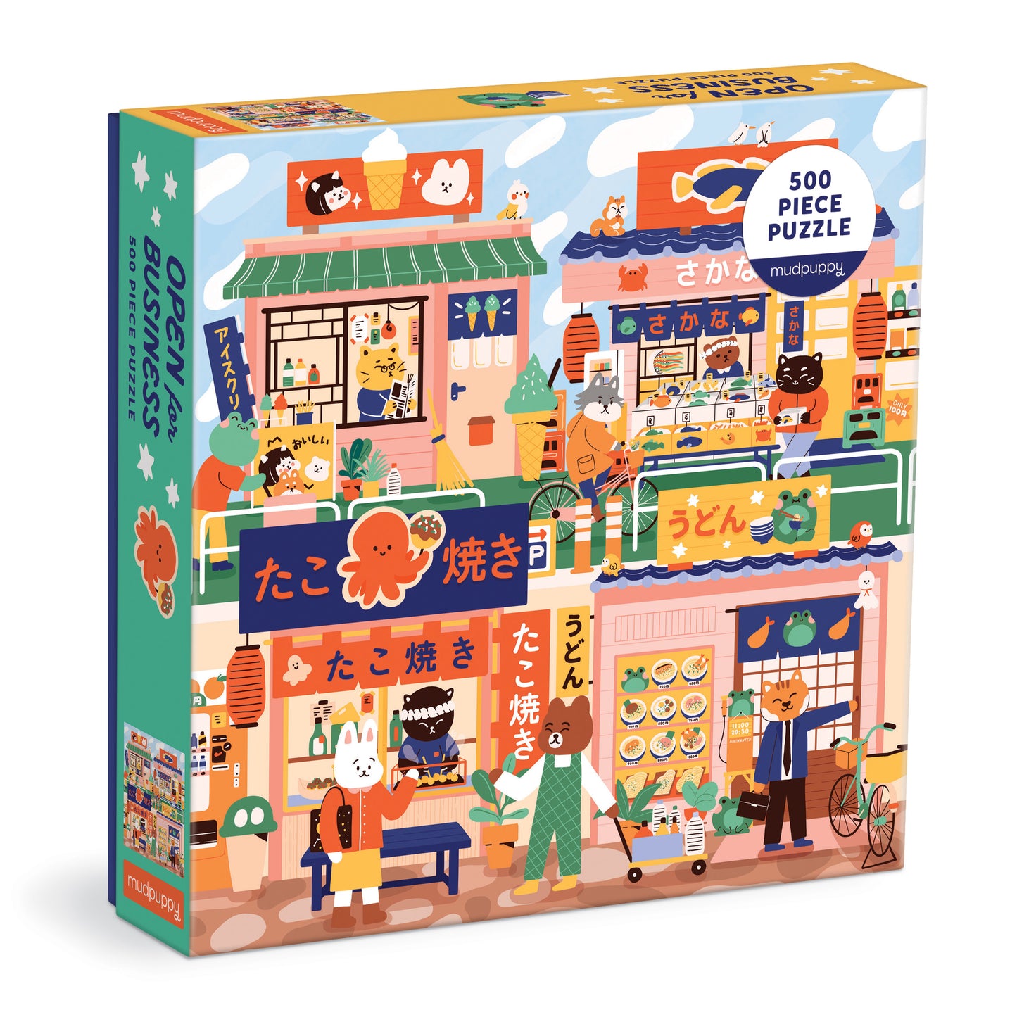 MUDPUPPY Open for Business 500 Piece Family Puzzle