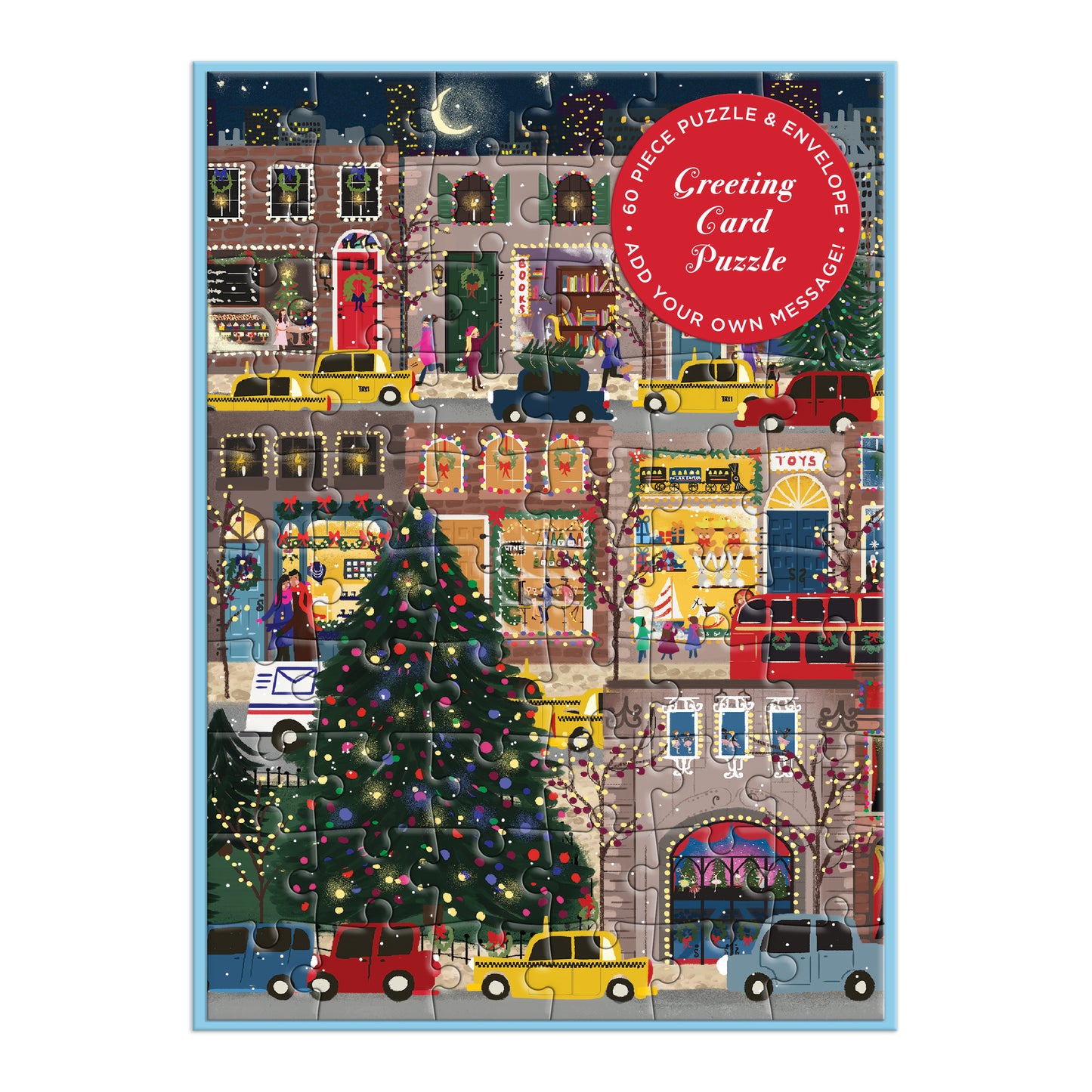GALSION Joy Laforme Winter Lights Greeting Card Puzzle