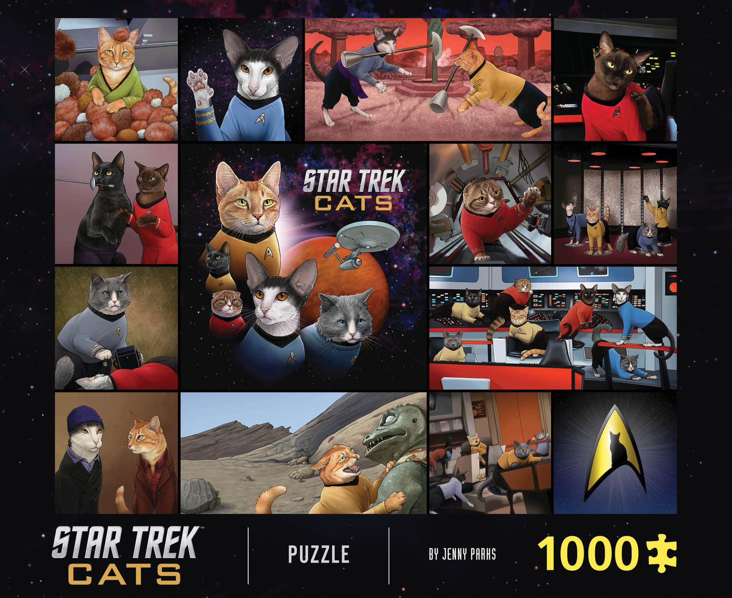 CHRONICLE BOOKS Star Trek Cats 1000-Piece Puzzle