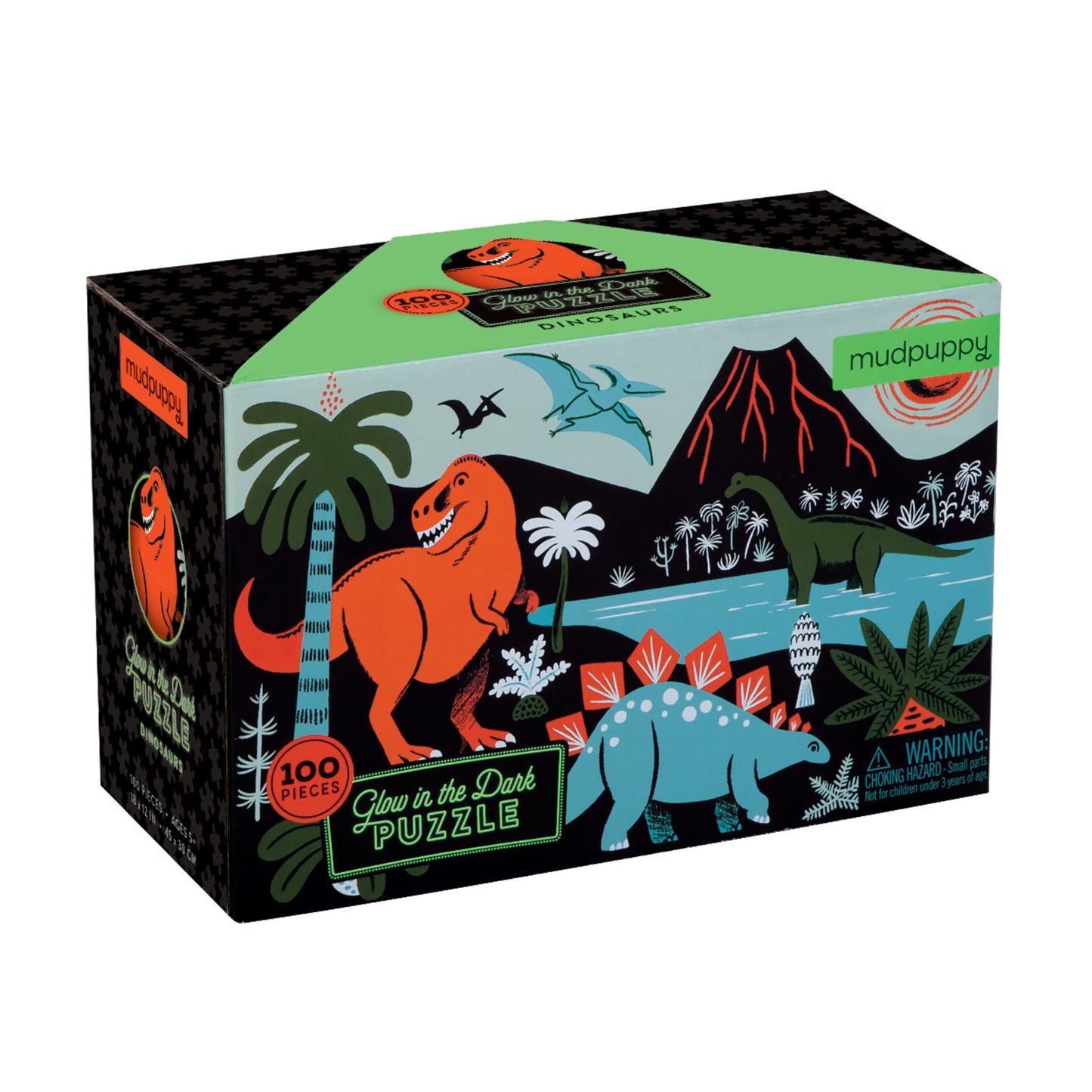 MUDPUPPY Dinosaurs Glow-in-the-Dark Puzzle