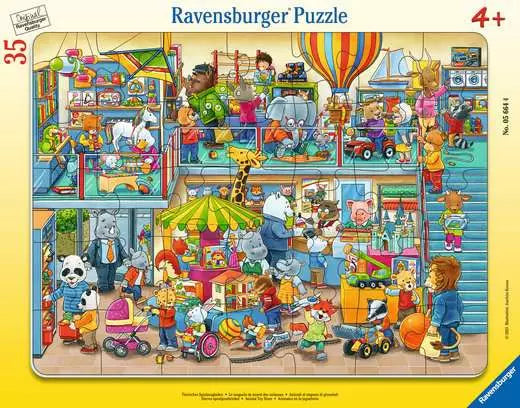 RAVENSBURGER Animal Toy Store 35pc Frame Puzzle