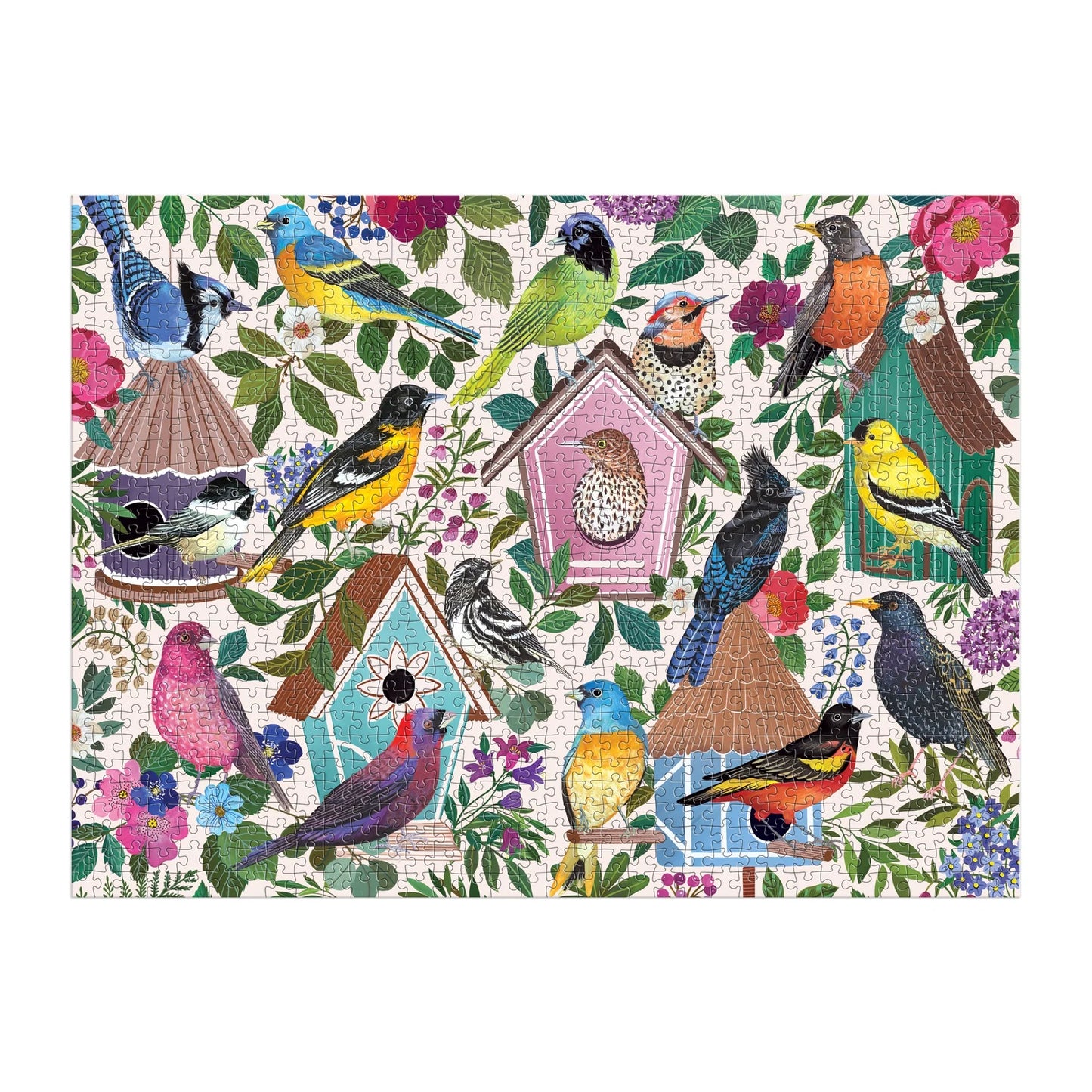 GALISON Birdhouse Lane 1000 Piece Puzzle