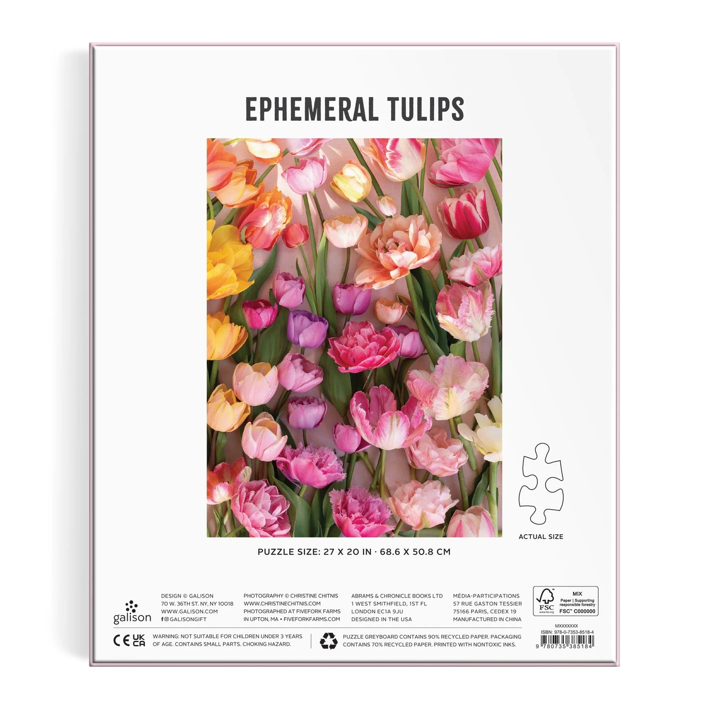 GALISON Ephemeral Tulips 1000 Piece Puzzle