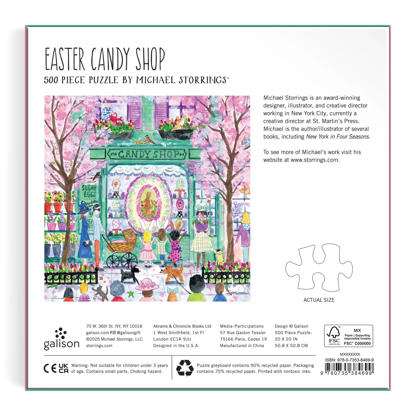 GALISON Michael Storrings Easter Candy Shop 500 Piece Puzzle