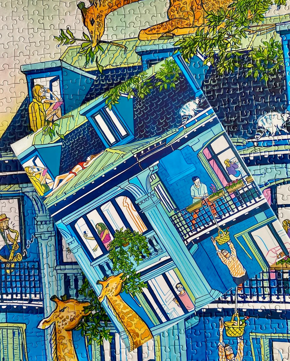 MANGO PUZZLES City Culture | 1000-piece Puzzle for Adults | Artwork by Jules Monson