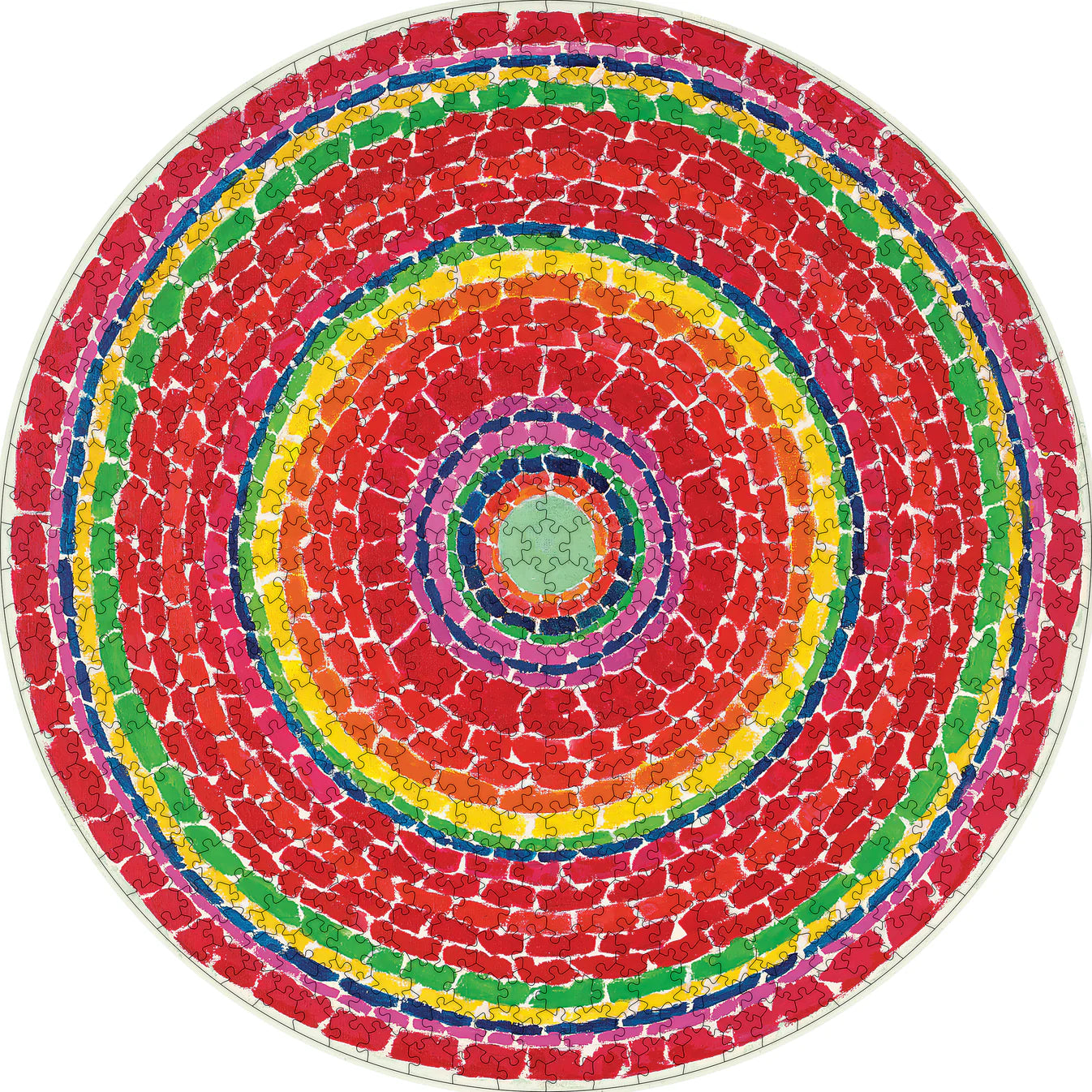 Pomegranate, Alma Thomas: Springtime 500-Piece Circular Jigsaw Puzzle