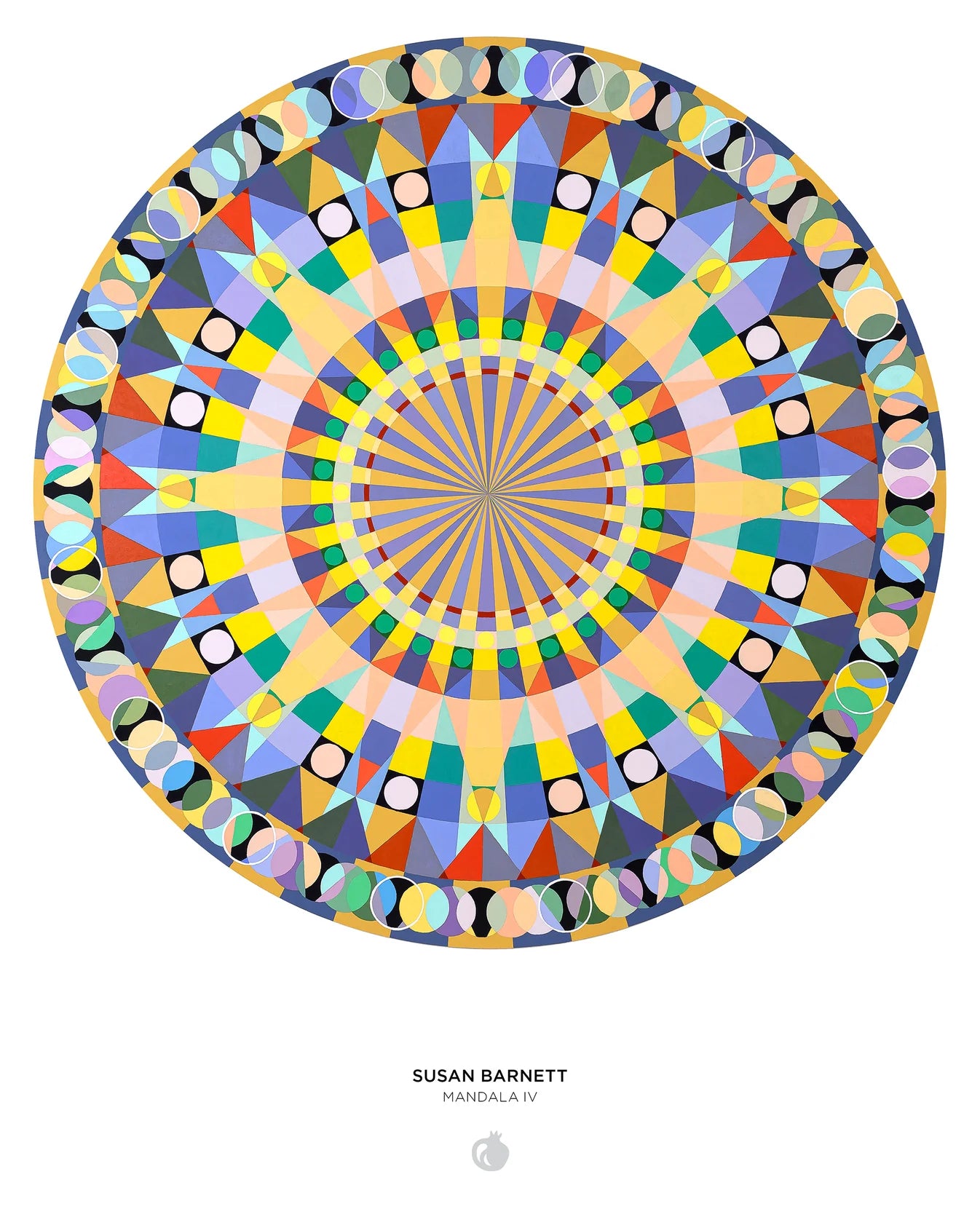 Pomegranate, Susan Barnett: Mandala IV 500-Piece Circular Jigsaw Puzzle