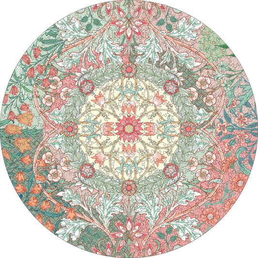 Pomegranate, William Morris 500-Piece Circular Jigsaw Puzzle