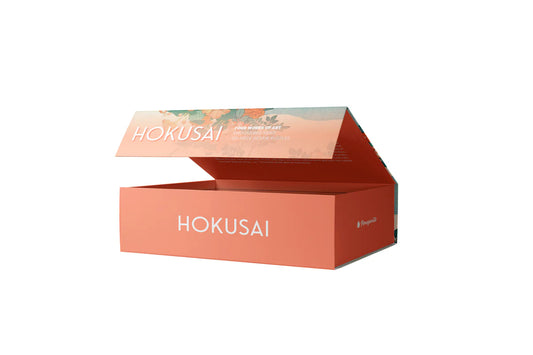 Pomegranate, Hokusai 120-Piece Double-Sided Jigsaw Puzzle Set