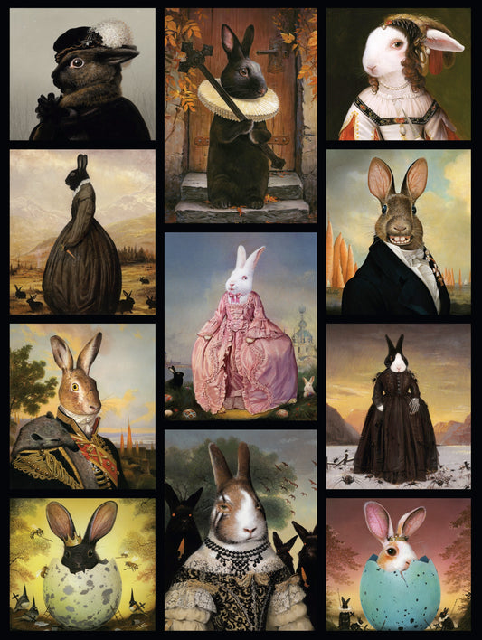 NEW YORK PUZZLE COMPANY, HARES TO THE THRONE, 1000 PCS