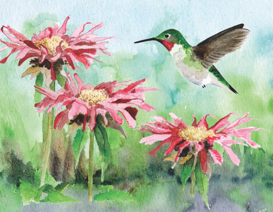 NEW YORK PUZZLE COMPANY, Ruby-throated Hummingbird Mini, 100 pcs