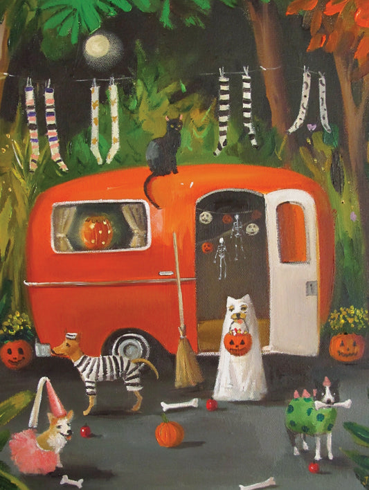 NEW YORK PUZZLE COMPANY, The Dogs of Halloween, 500 pcs