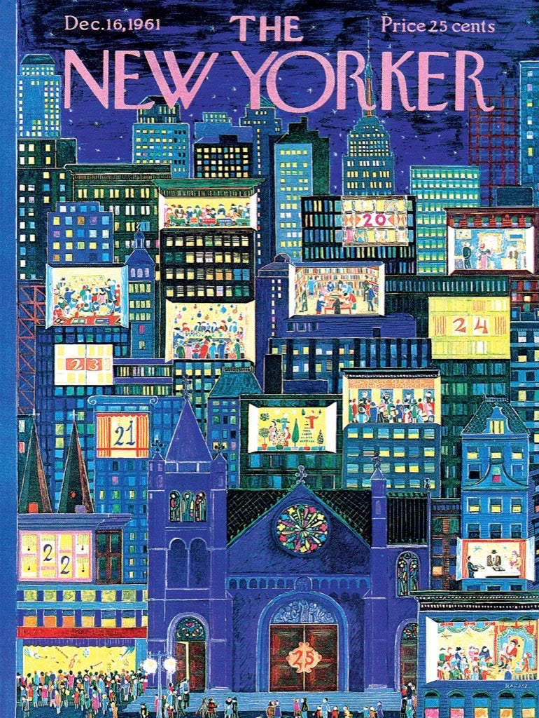NEW YORK PUZZLE COMPANY, THE NEW YORKER, City Advent Calendar 1000 pcs