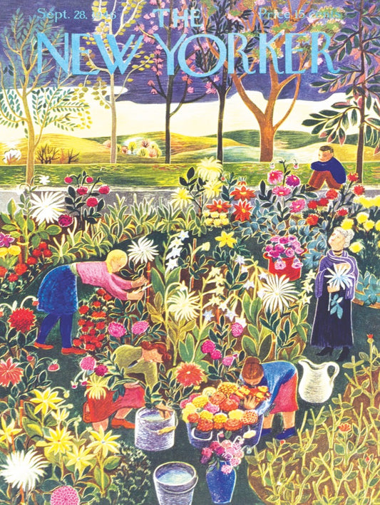 NEW YORK PUZZLE COMPANY, THE NEW YORKER, Flower Garden, 1000 pcs
