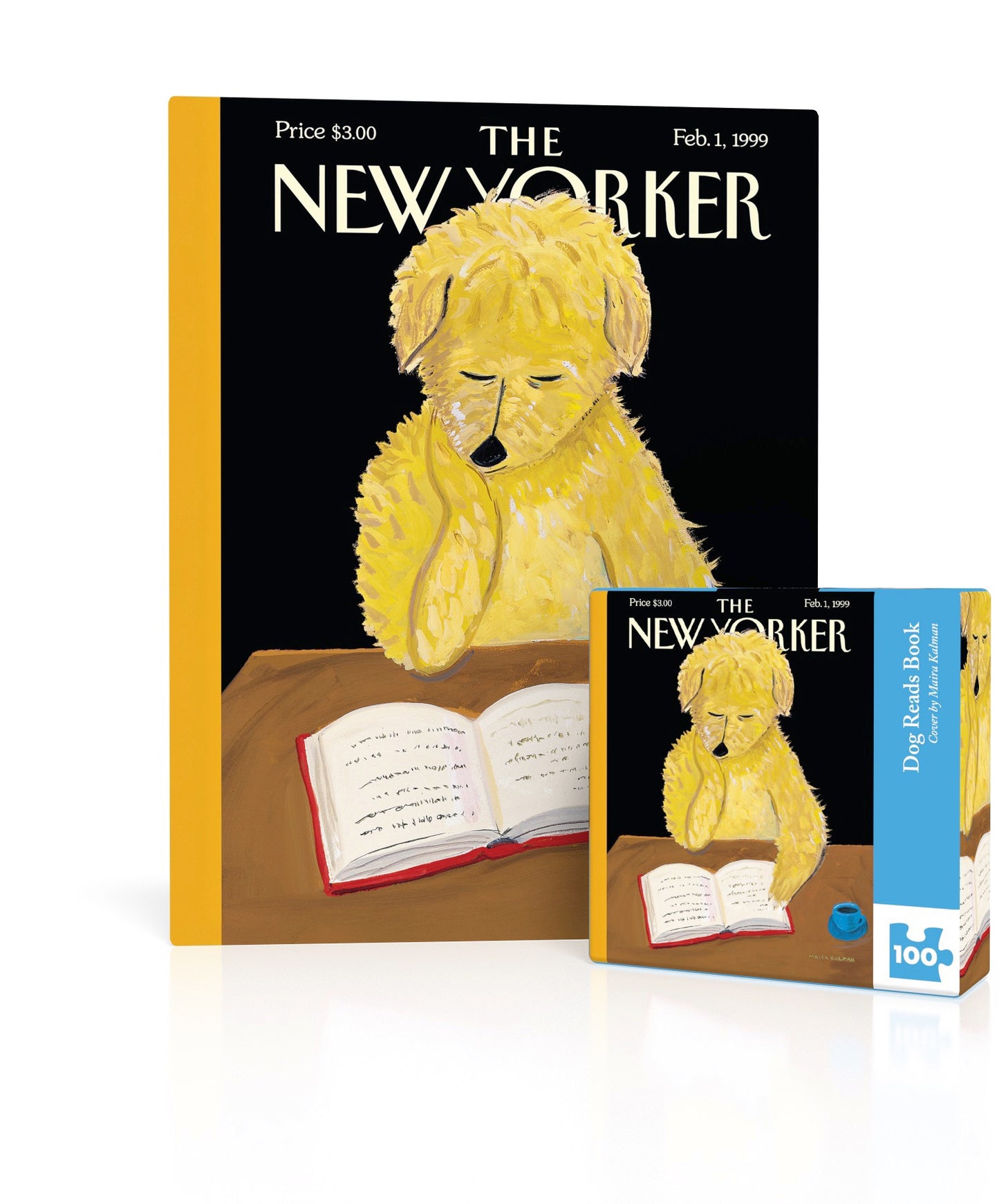 NEW YORK PUZZLE COMPANY, Dog Reads Book Mini, 100 pcs