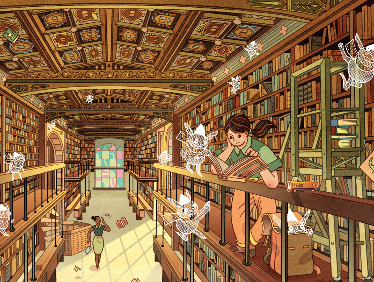 NEW YORK PUZZLE COMPANY, Mischief at the Library, 500 pcs
