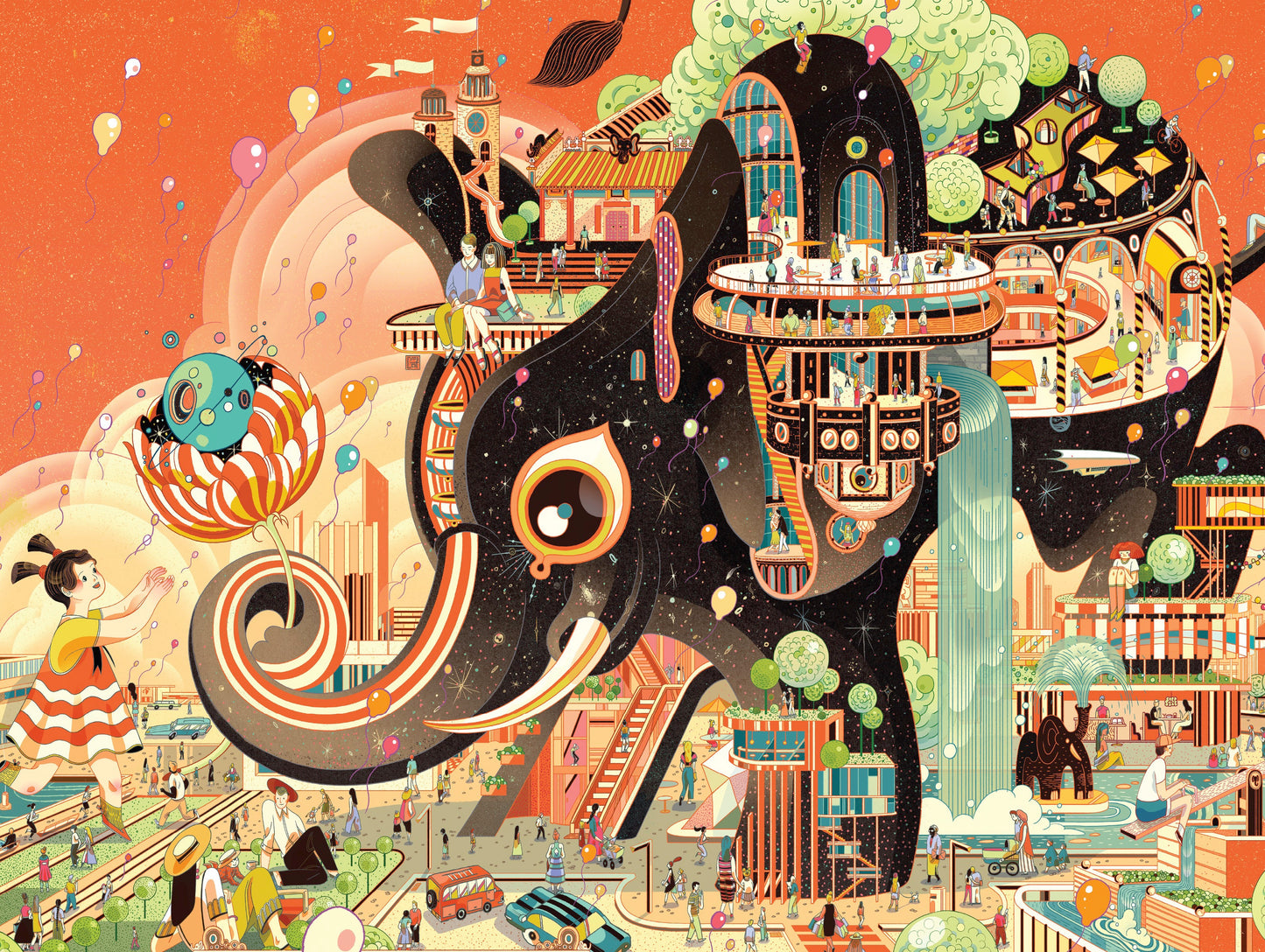 NEW YORK PUZZLE COMPANY, The Great Elephant, 1000 pcs