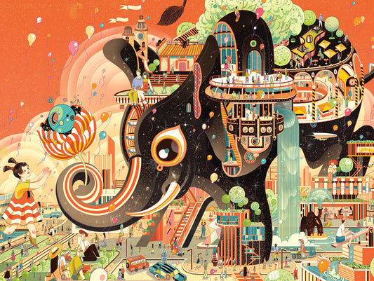 NEW YORK PUZZLE COMPANY, The Great Elephant, 1000 pcs