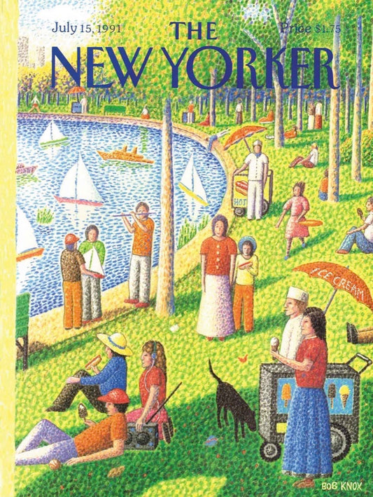NEW YORK PUZZLE COMPANY, THE NEW YORKER, Sunday Afternoon in Central Park, 1000 pcs