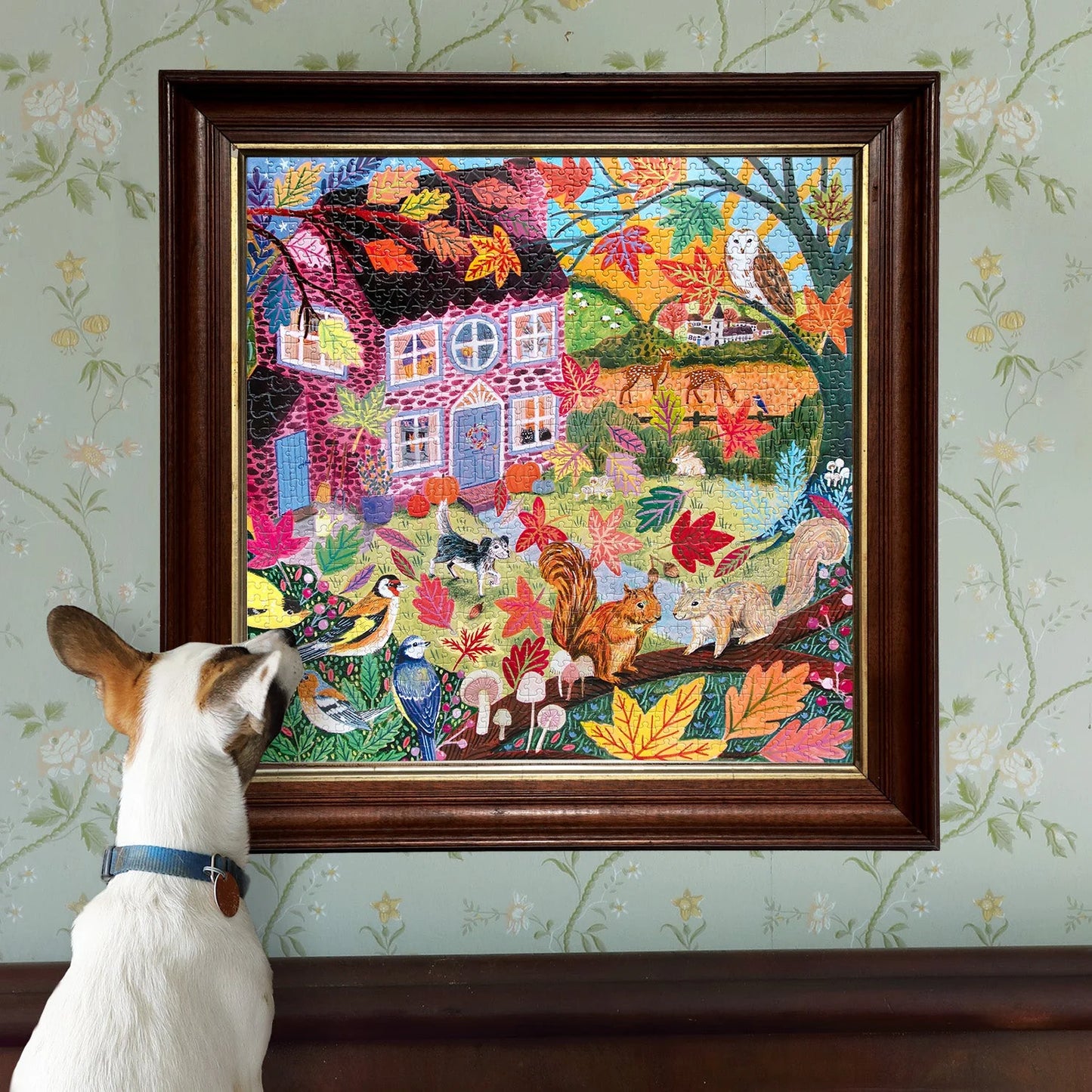 eeBoo Autumn Cottage 1000 Piece Puzzle