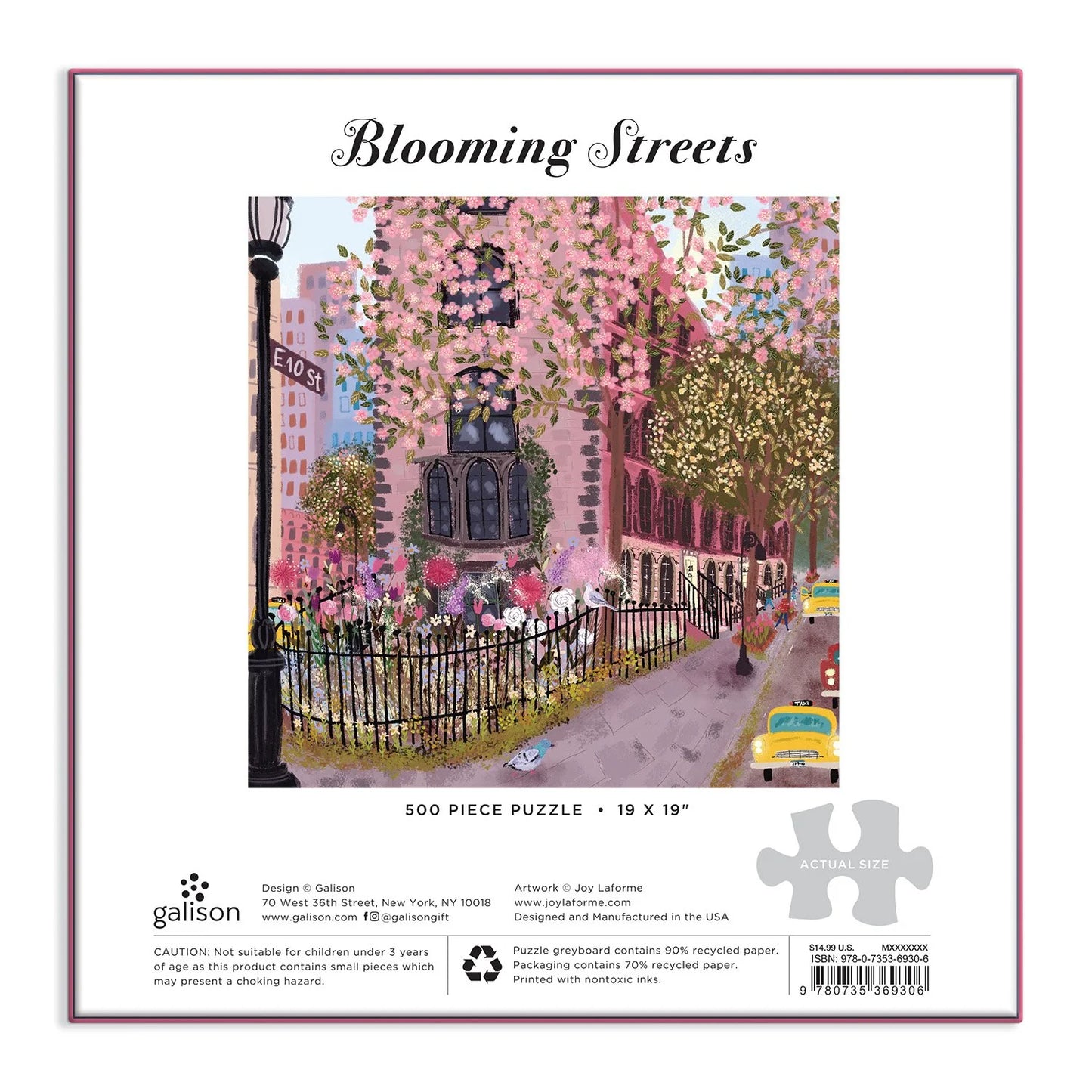GALISON Blooming Streets 500 Piece Puzzle