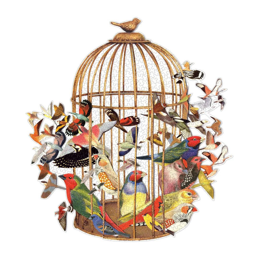 GALISON Bouquet of Birds 750 Piece Shaped Puzzle