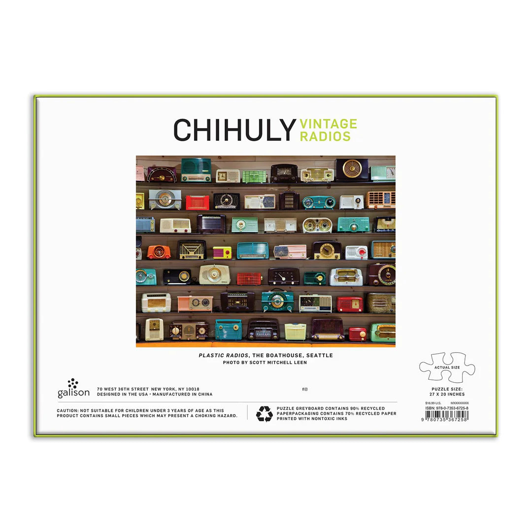 GALISON Chihuly Vintage Radios 1000 Piece Puzzle