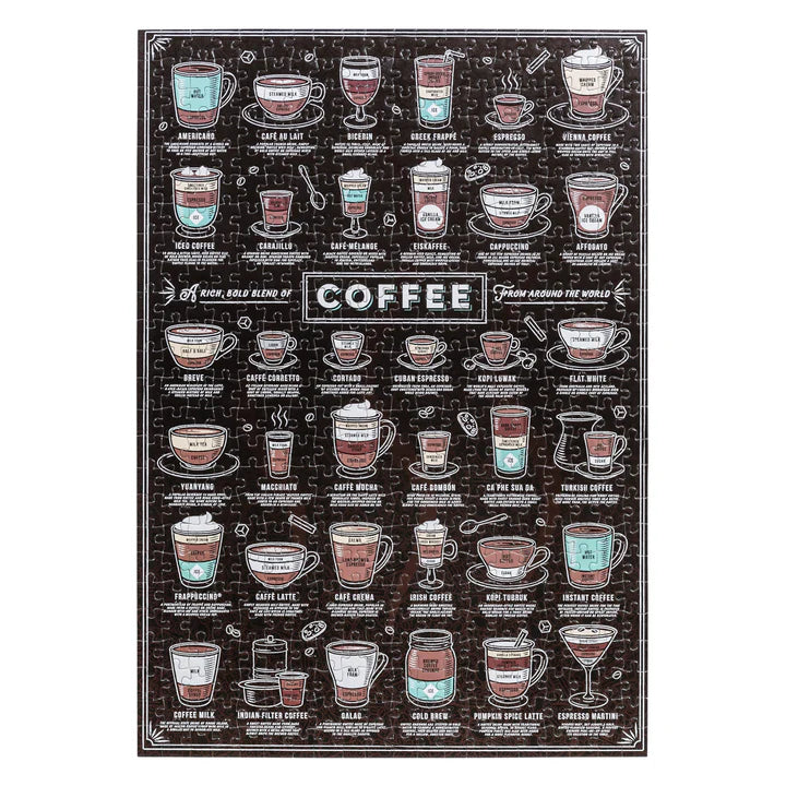 RIDLEY'S Coffee Lover's 500 Piece Jigsaw Puzzle in Canister