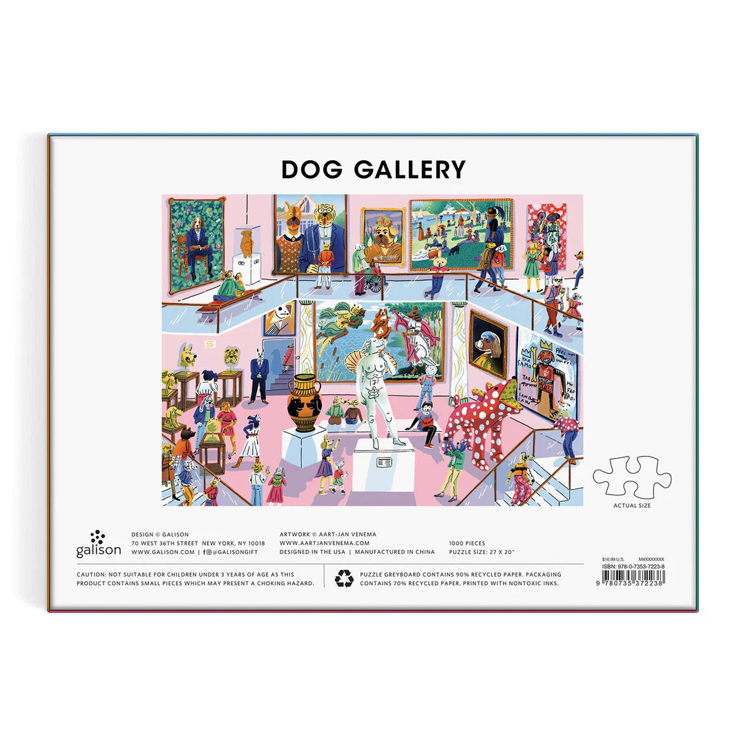 GALISON Dog Gallery 1000 Piece Puzzle