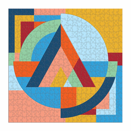 GALISON Frank Lloyd Wright Organic Geometry 500 Piece Multi-Puzzle Puzzle