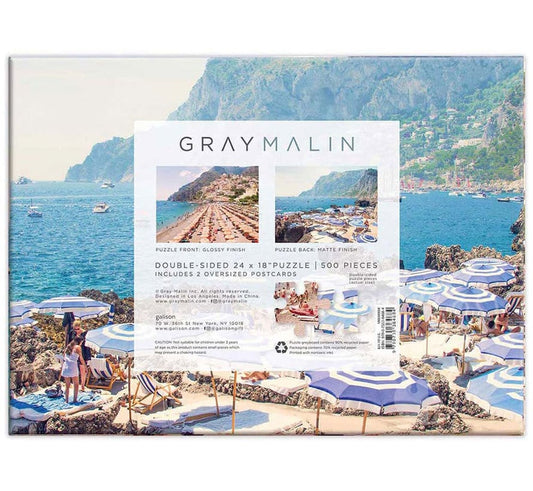 GALISON Gray Malin Italy 2-Sided 500 Piece Puzzle
