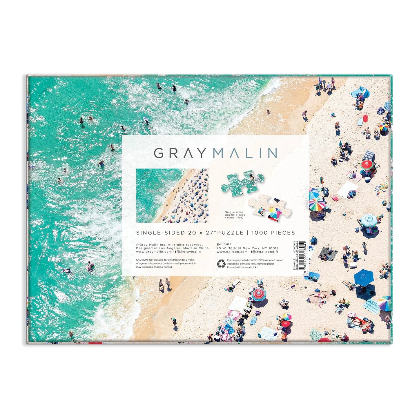 GALISON Gray Malin The Seaside 1000 Piece Puzzle