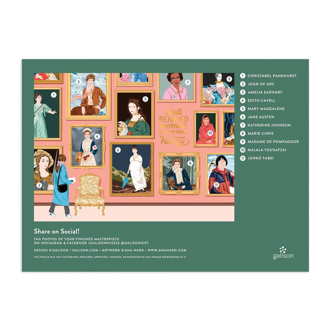 GALISON Herstory Museum 1000 Piece Foil Puzzle