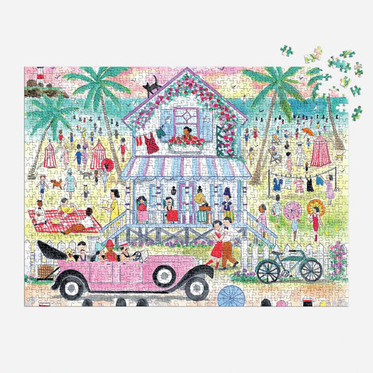 GALISON Michael Storrings Roaring 20s Beach House 1000 Piece Puzzle