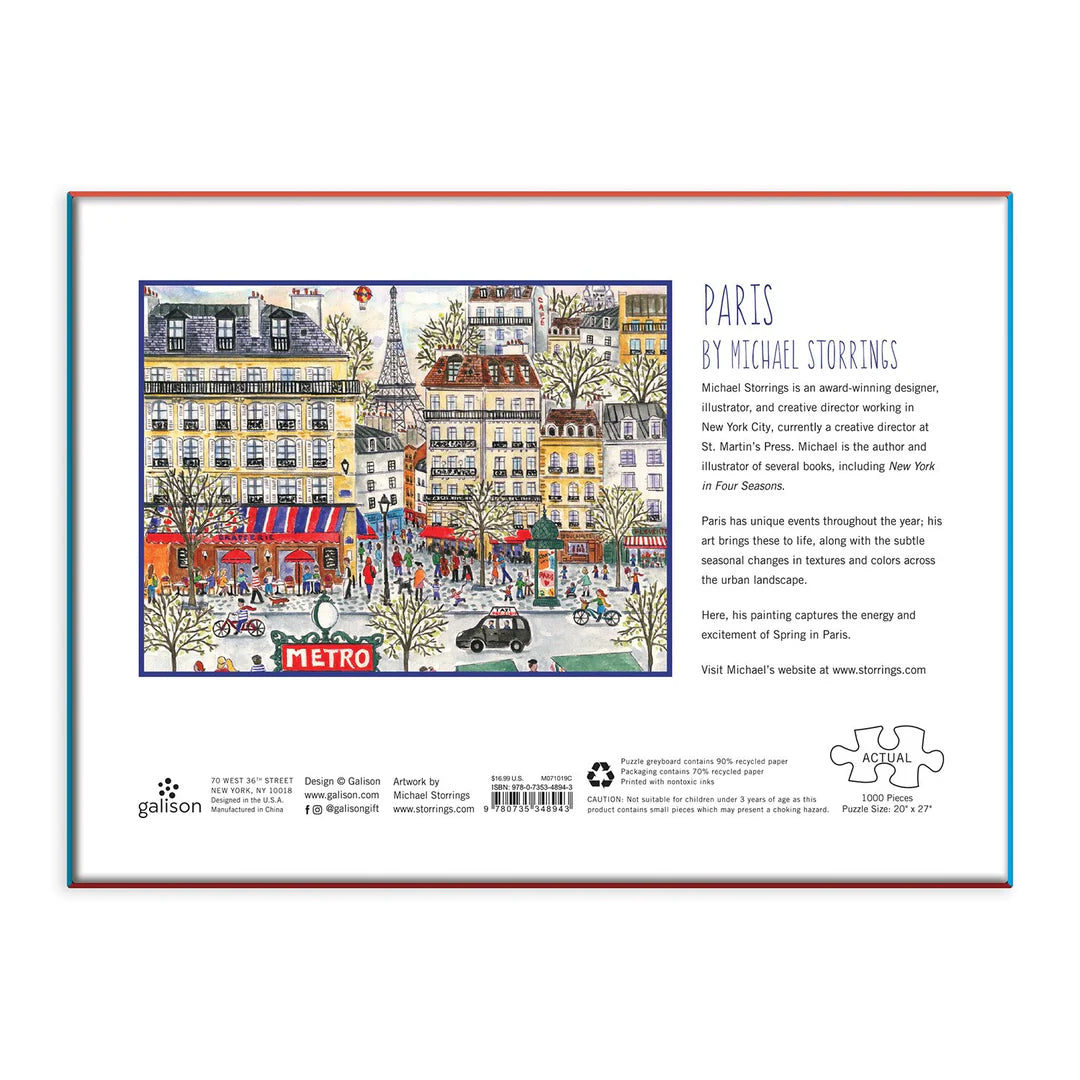GALISON Michael Storrings Paris 1000 Piece Puzzle