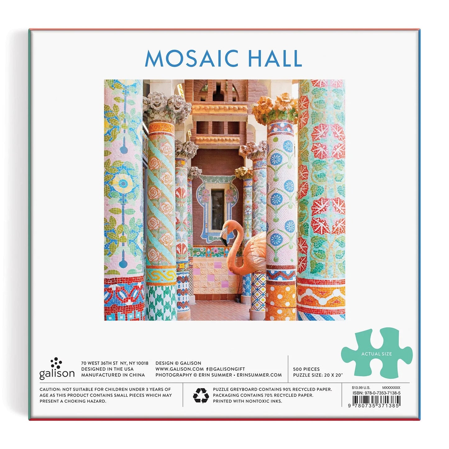 GALISON Mosaic Hall 500 Pc Puzzle