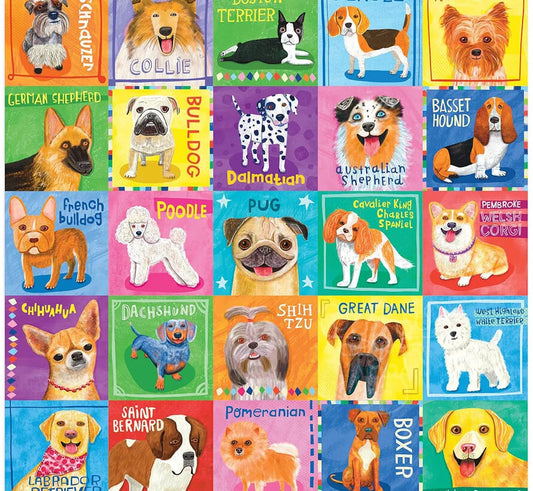 MUDPUPPY Pawsome Portraits 500 Piece Family Puzzle
