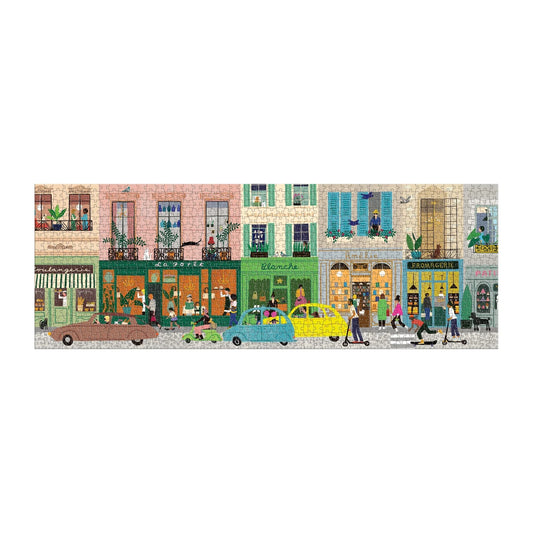 GALISON Parisian Life 1000 Piece Panoramic Puzzle