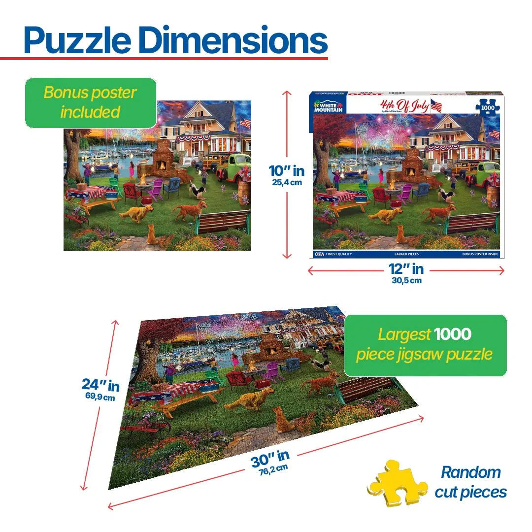 WHITE MOUNTAIN 4th Of July (1881pz) 1000 PCS