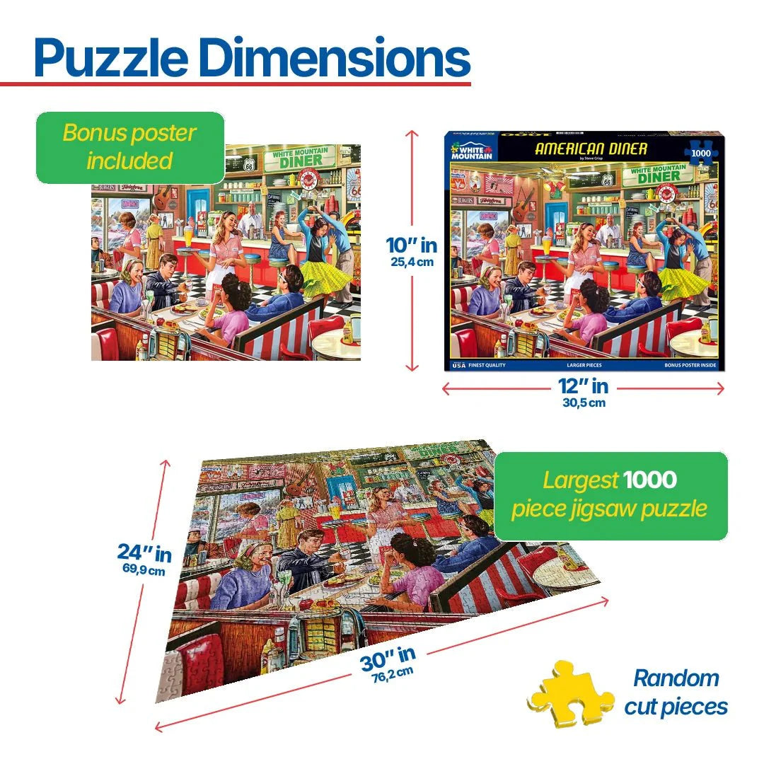 WHITE MOUNTAIN American Diner (1397pz) 1000 PCS