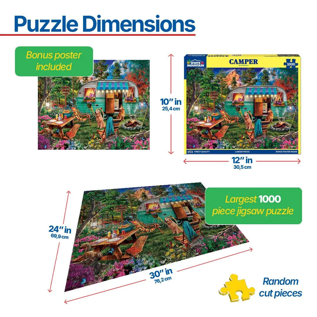 WHITE MOUNTAIN Camper (1745pz) 1000 PCS