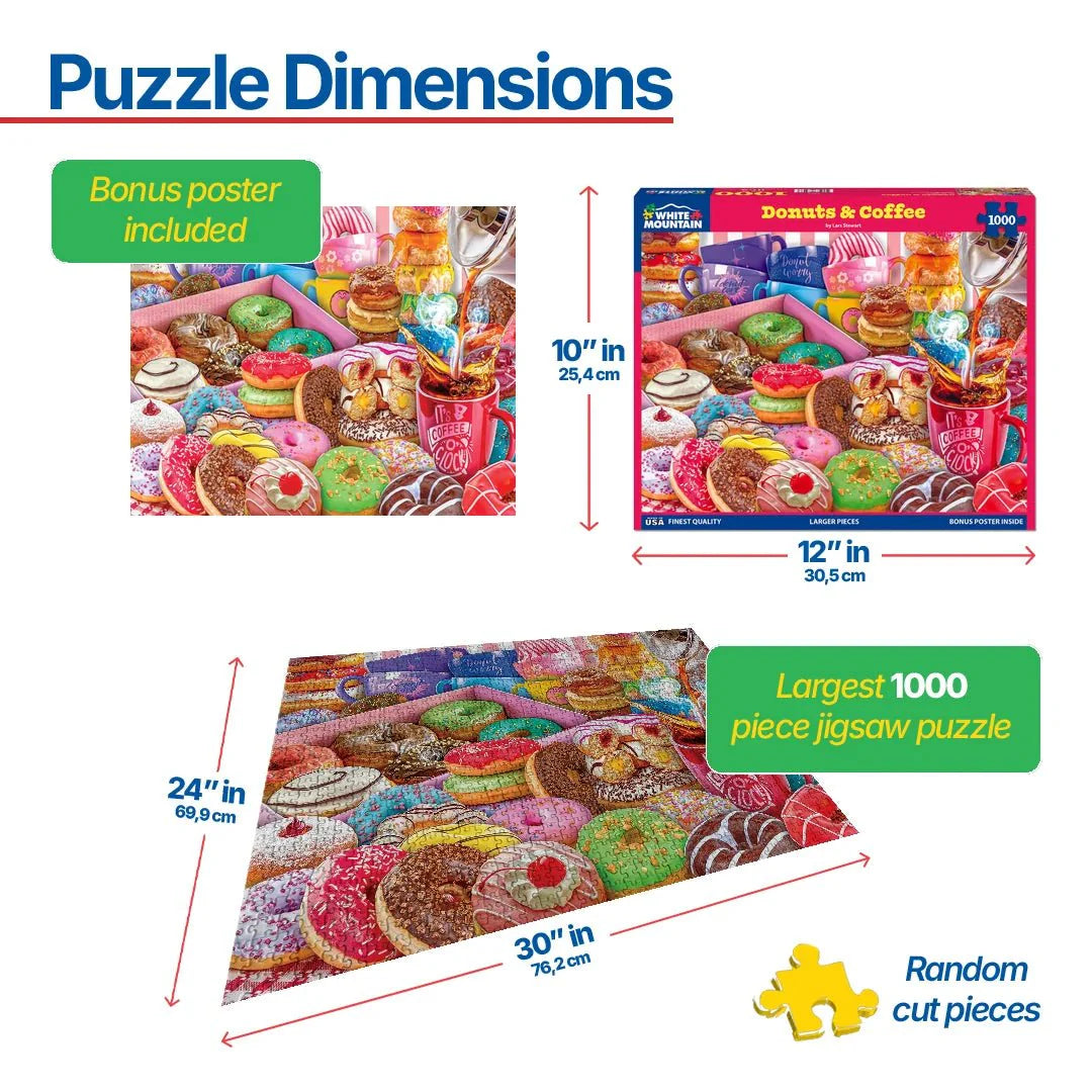WHITE MOUNTAIN Donuts & Coffee (1869pz) 1000 PCS