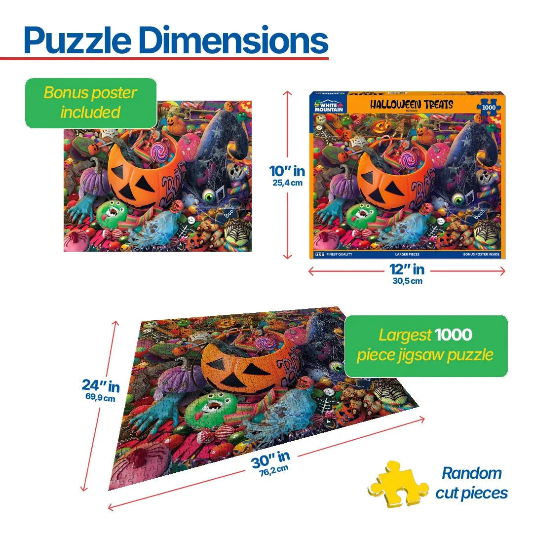 WHITE MOUNTAIN Halloween Treats (1924pz) 1000 PCS